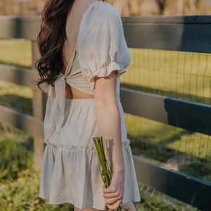 NWOT Linen Matching Set - Top + Skirt